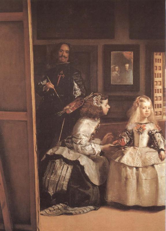 VELAZQUEZ, Diego Rodriguez de Silva y Detail of Palace handmaiden Sweden oil painting art